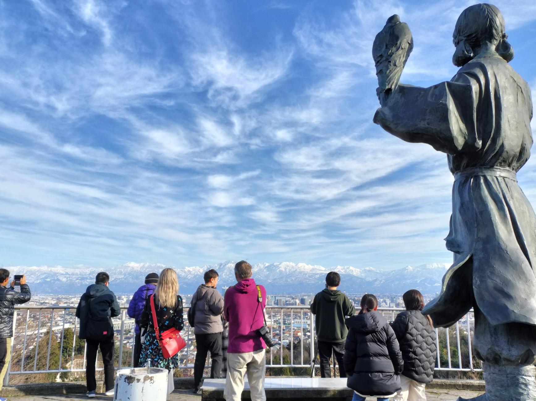 呉羽山展望台から眺める「立山連峰」に感動-0