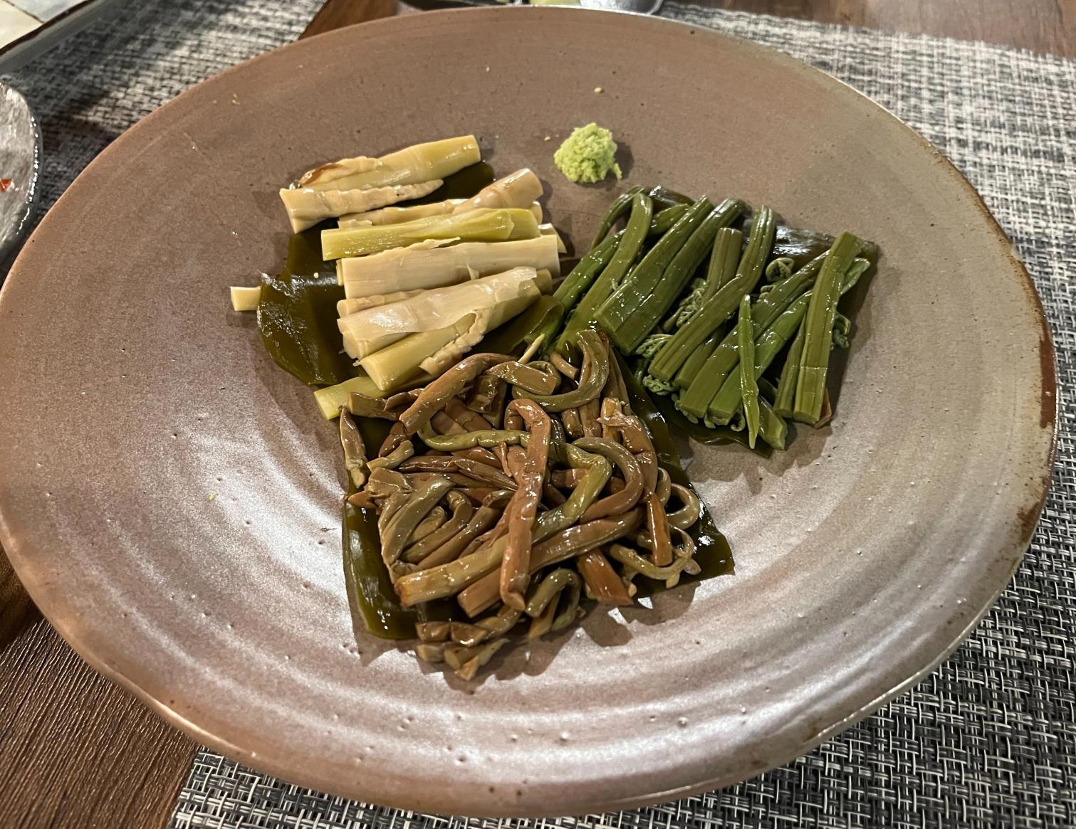 山菜の昆布締めや野菜系料理に舌鼓-0