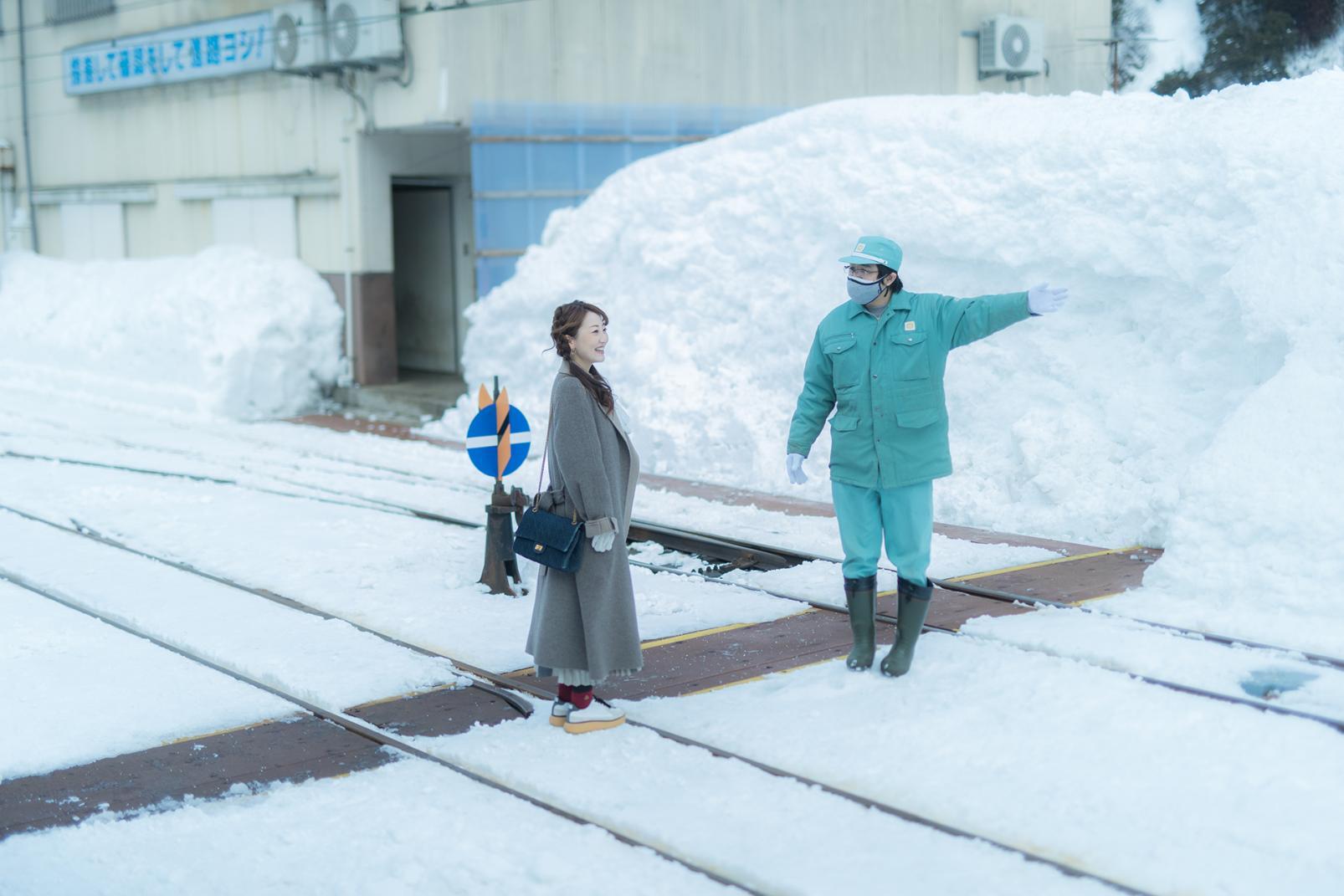 Winter-only driving experience at Kurobe Gorge Railway Unazuki Station-7